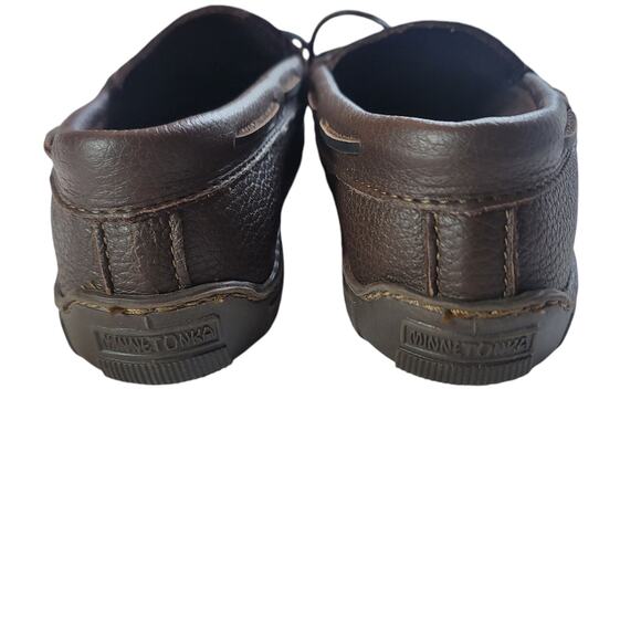 Minnetonka 892 MOOSEHIDE CLASSIC Brown Moccasins Women's Size 8.5 - Picture 6 of 8